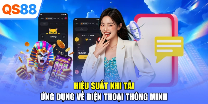 Hiệu suất khi tải ứng dụng về điện thoại thông minh